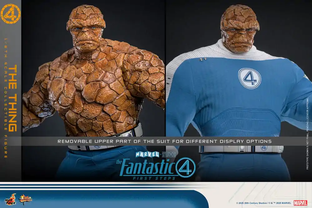 The Fantastic Four: First Steps Movie Masterpiece Figurina de actiune 1/6 The Thing 31 cm poza produsului