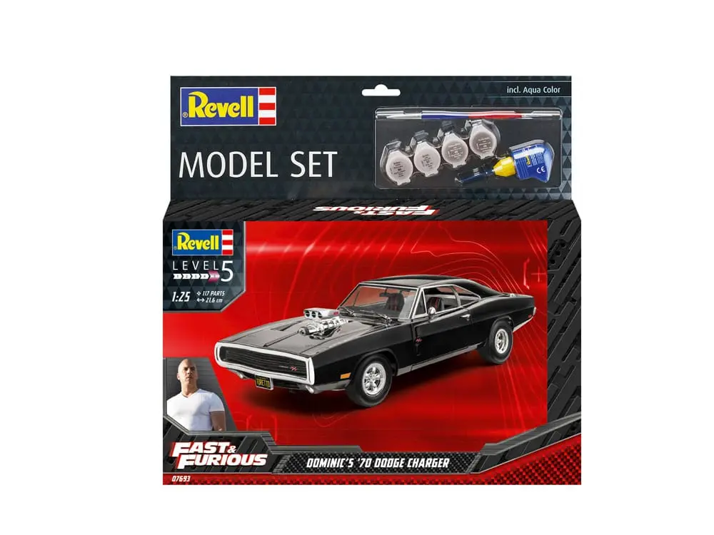The Fast & Furious trusa de model cu accesorii de baza 1970 Dodge Charger a lui Dominic poza produsului
