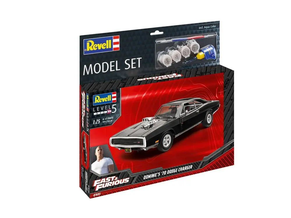 The Fast & Furious trusa de model cu accesorii de baza 1970 Dodge Charger a lui Dominic poza produsului