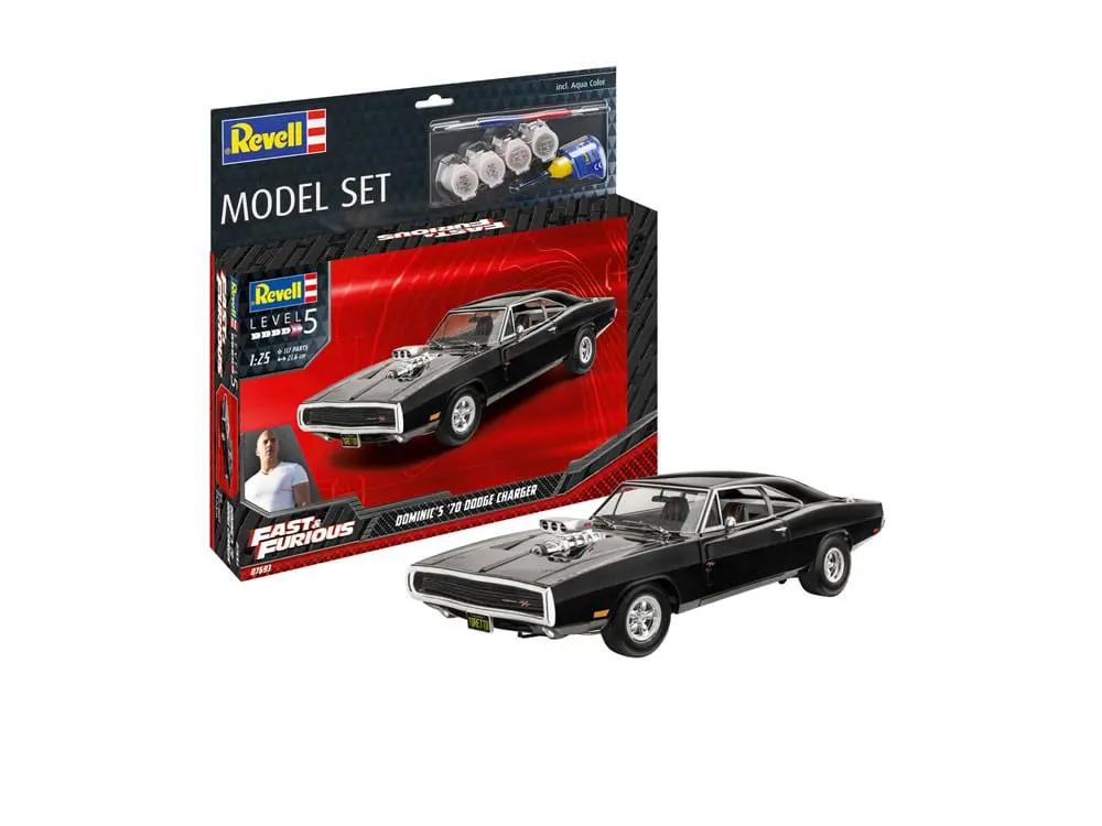 The Fast & Furious trusa de model cu accesorii de baza 1970 Dodge Charger a lui Dominic poza produsului