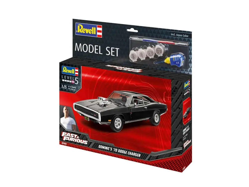 The Fast & Furious trusa de model cu accesorii de baza 1970 Dodge Charger a lui Dominic poza produsului