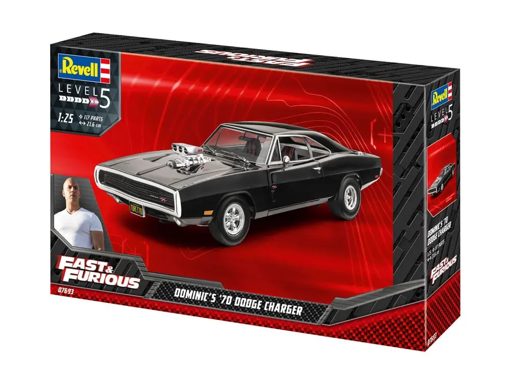 The Fast & Furious Model Kit Dominic's 1970 Dodge Charger Machetă poza produsului