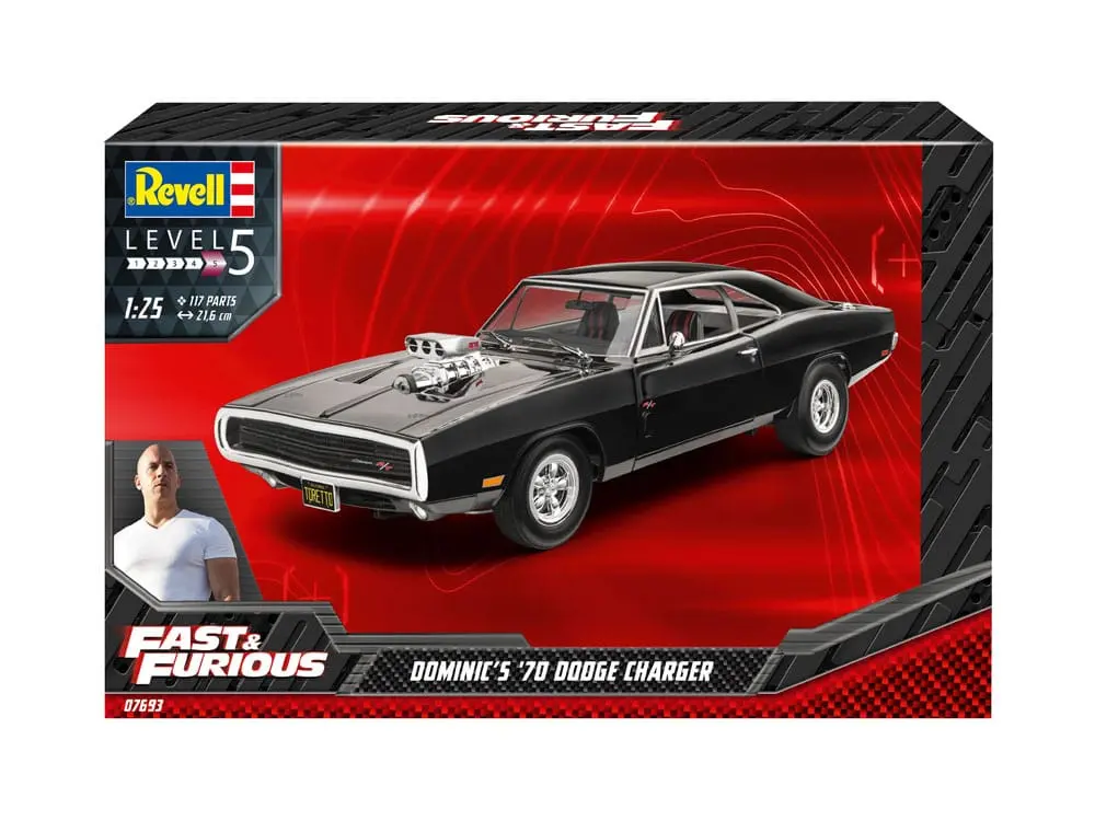 The Fast & Furious Model Kit Dominic's 1970 Dodge Charger Machetă poza produsului