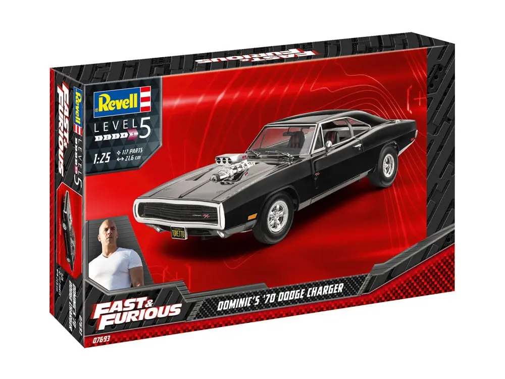 The Fast & Furious Model Kit Dominic's 1970 Dodge Charger Machetă poza produsului