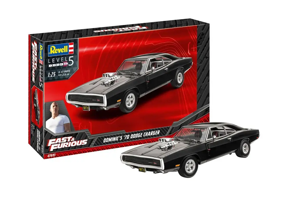 The Fast & Furious Model Kit Dominic's 1970 Dodge Charger Machetă poza produsului