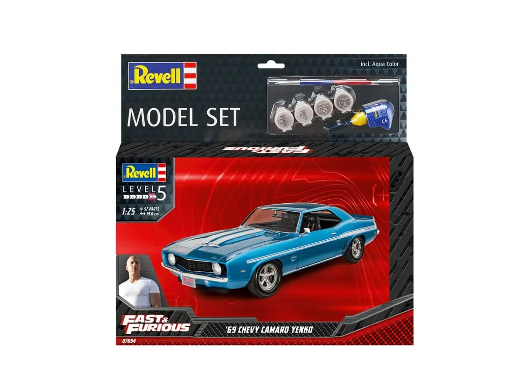 The Fast & Furious Model Kit cu accesorii de baza 1969 Chevy Camaro Yenko poza produsului