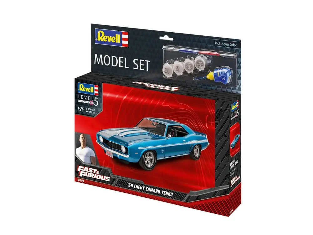 The Fast & Furious Model Kit cu accesorii de baza 1969 Chevy Camaro Yenko poza produsului