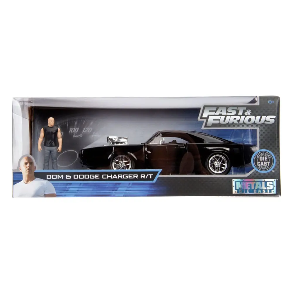 The Fast and Furious Diecast Model Hollywood Rides 1/24 1970 Dodge Charger cu Dom Toretto Figurina poza produsului
