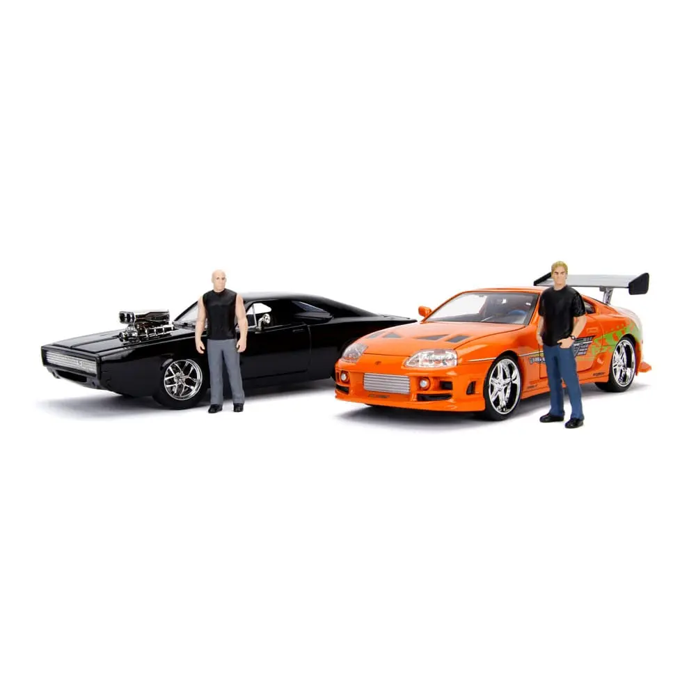 The Fast and Furious Diecast Model Hollywood Rides 1/24 1970 Dodge Charger cu Dom Toretto Figurina poza produsului
