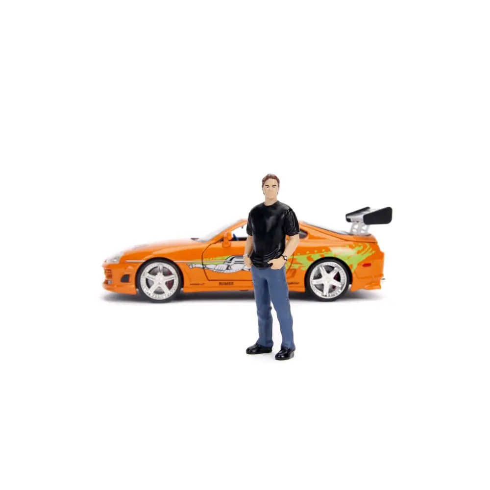 The Fast and Furious Model Diecast Hollywood Rides 1/24 1995 Toyota Supra cu figurina Brian O'Connor poza produsului