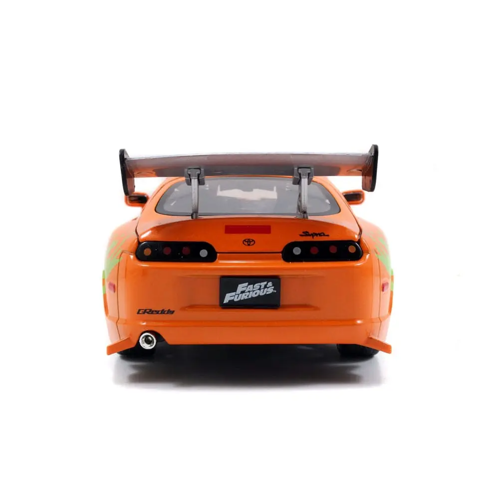The Fast and Furious Model Diecast Hollywood Rides 1/24 1995 Toyota Supra cu figurina Brian O'Connor poza produsului