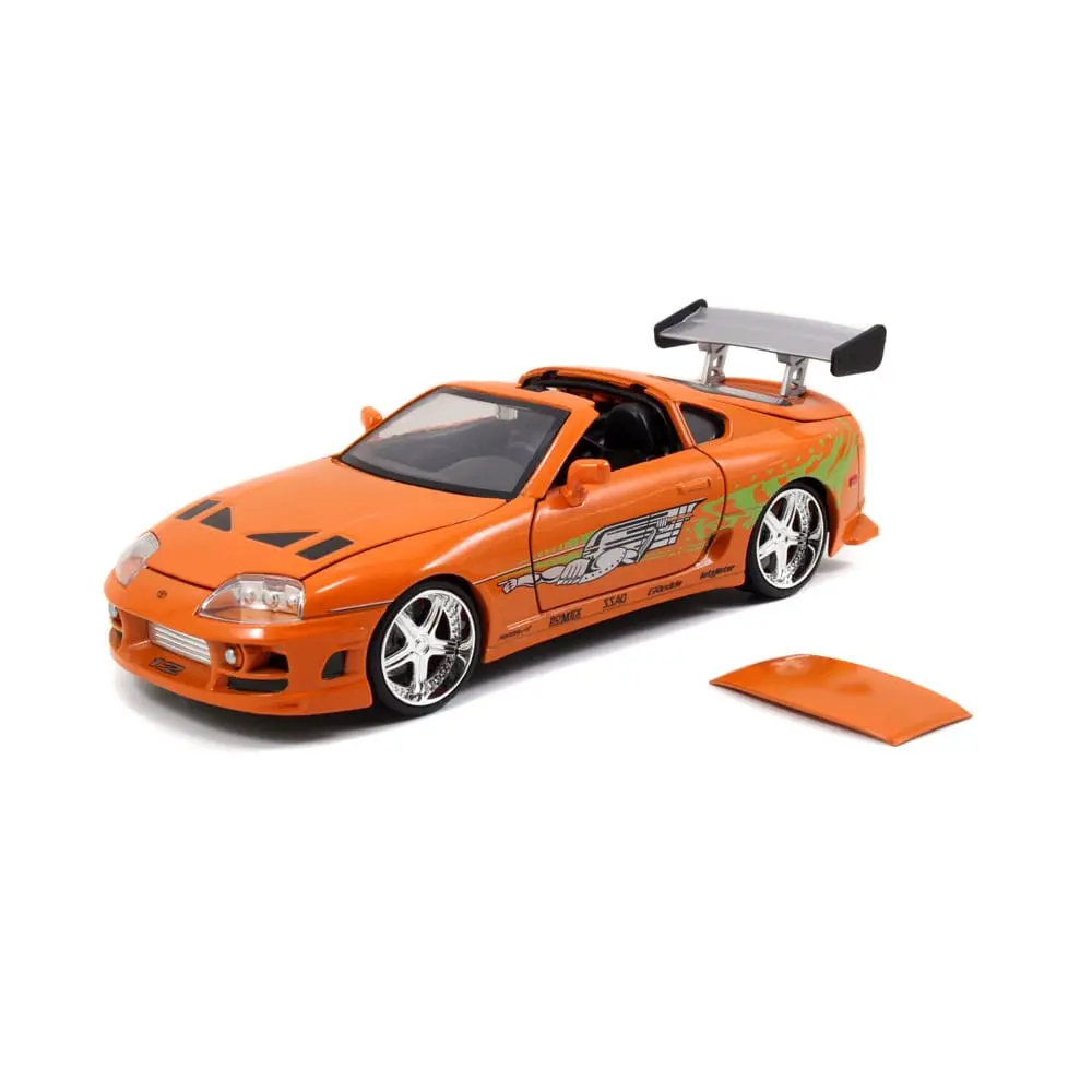 The Fast and Furious Model Diecast Hollywood Rides 1/24 1995 Toyota Supra cu figurina Brian O'Connor poza produsului