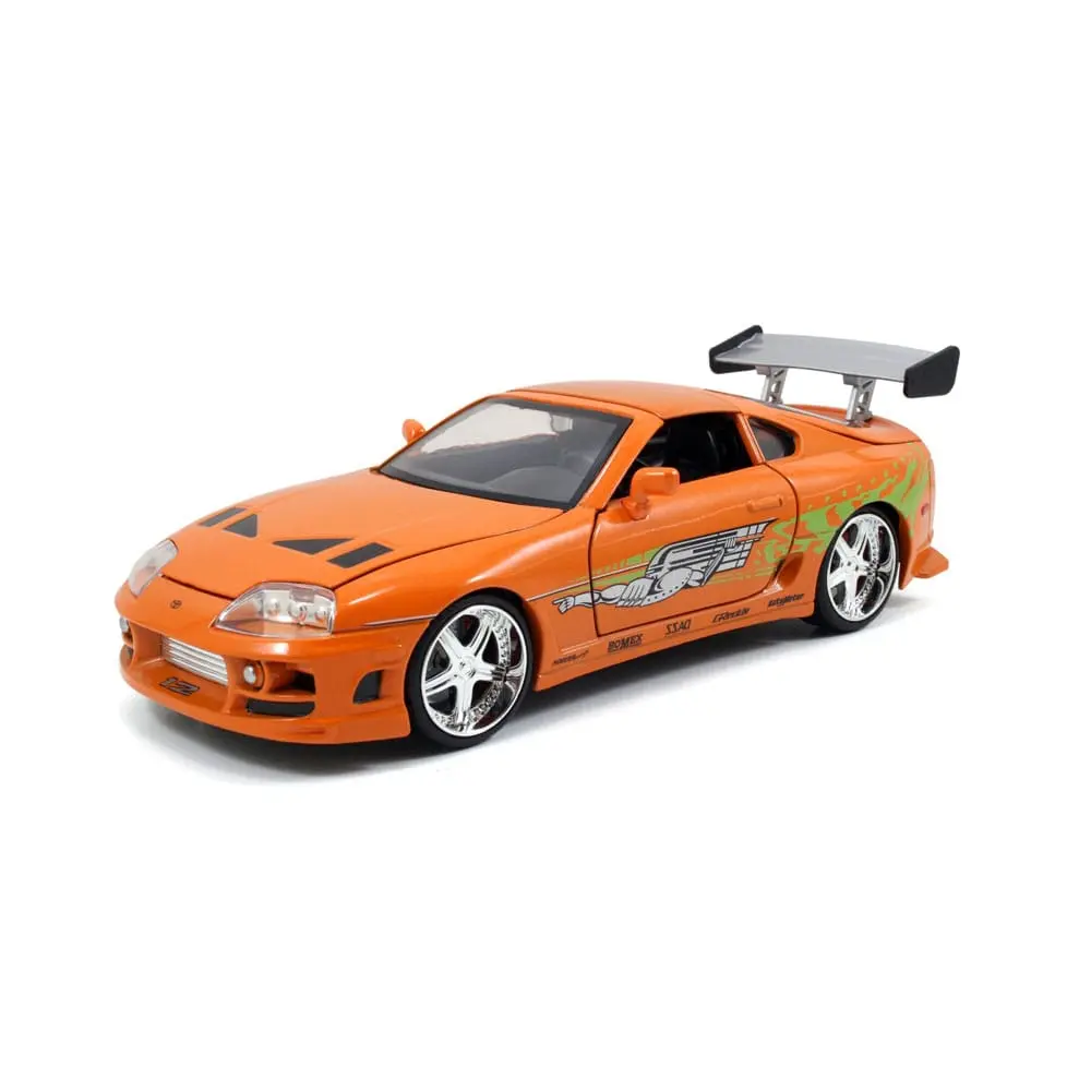 The Fast and Furious Model Diecast Hollywood Rides 1/24 1995 Toyota Supra cu figurina Brian O'Connor poza produsului