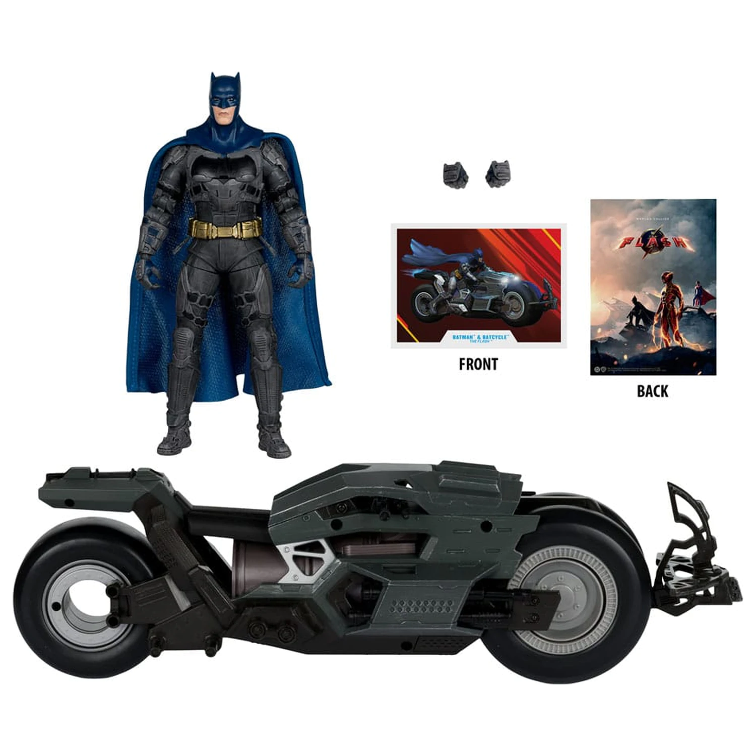 The Flash DC Multiverse Vehicul Batcycle cu Batman poza produsului