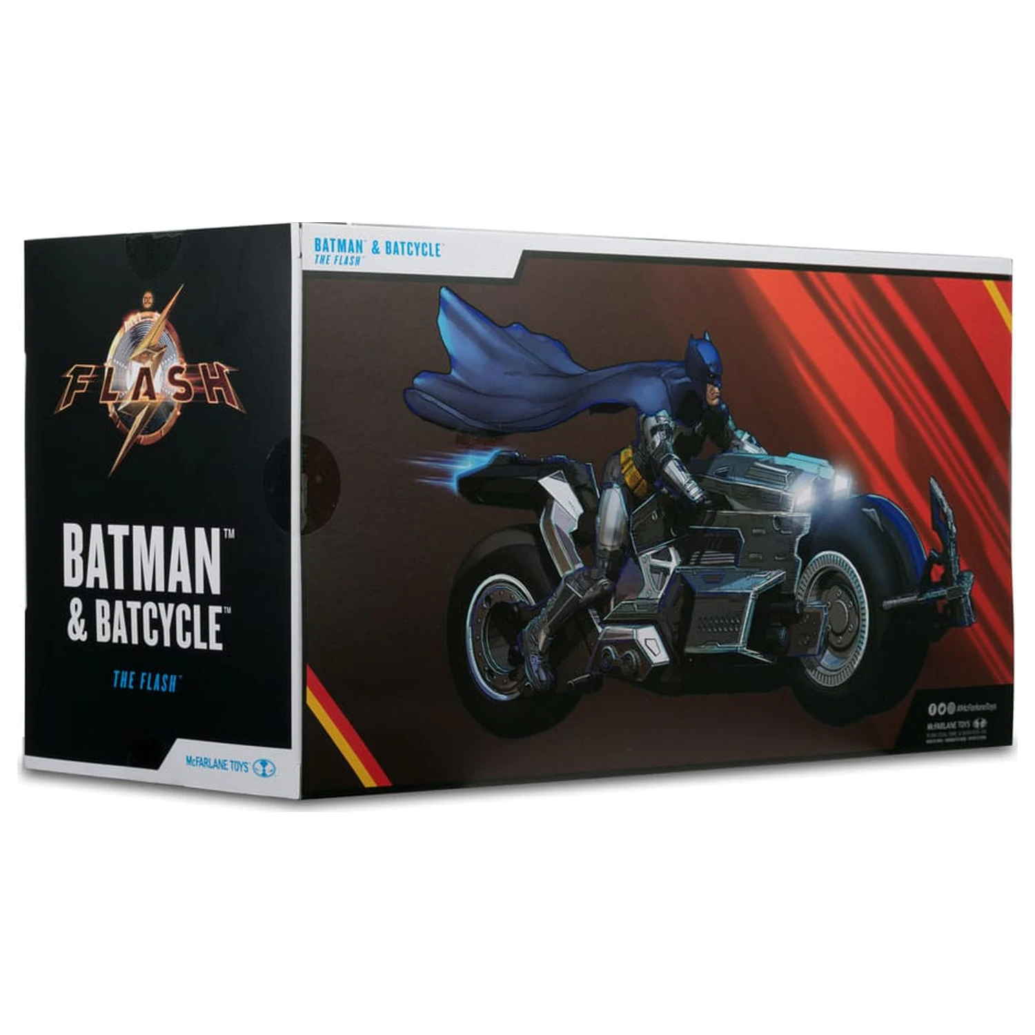 The Flash DC Multiverse Vehicul Batcycle cu Batman poza produsului