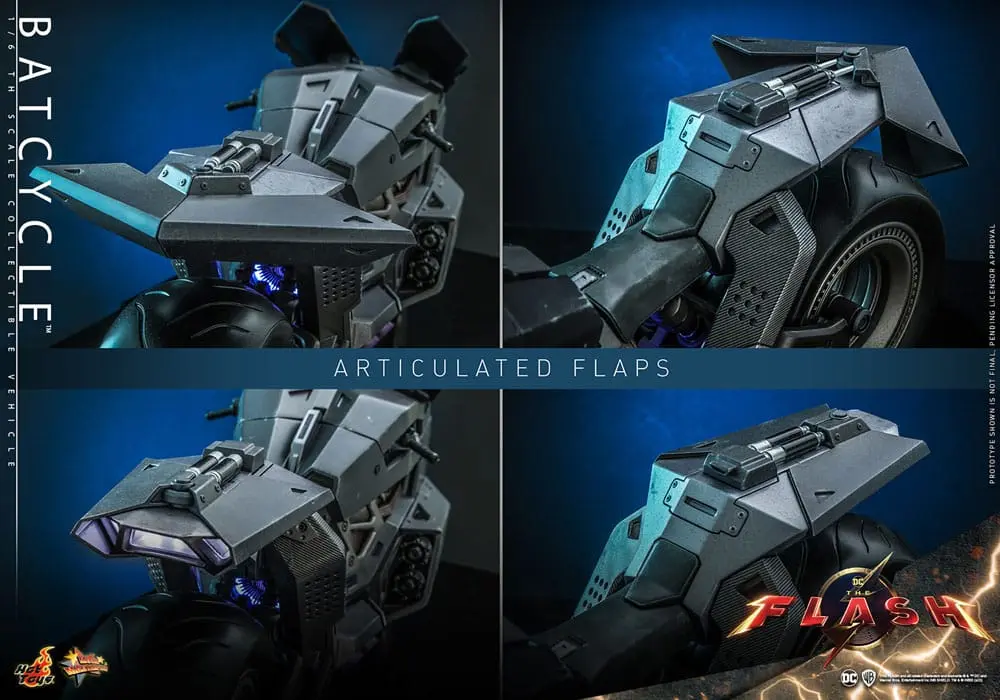 The Flash Movie Masterpiece Vehicul 1/6 Motocicletă-Liliac 56 cm poza produsului