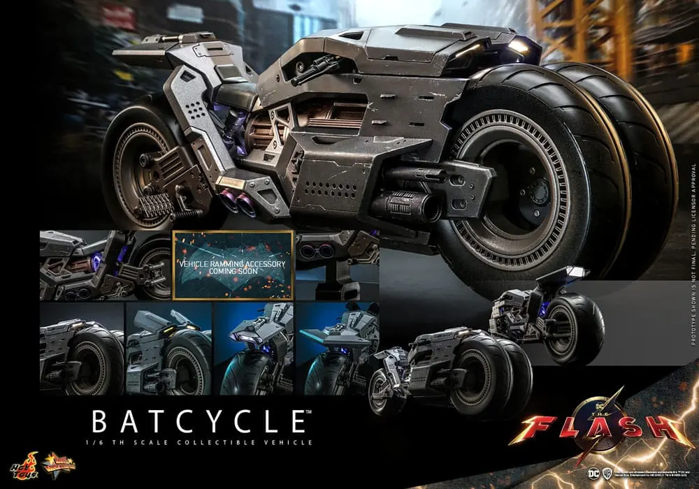 The Flash Movie Masterpiece Vehicul 1/6 Motocicletă-Liliac 56 cm poza produsului