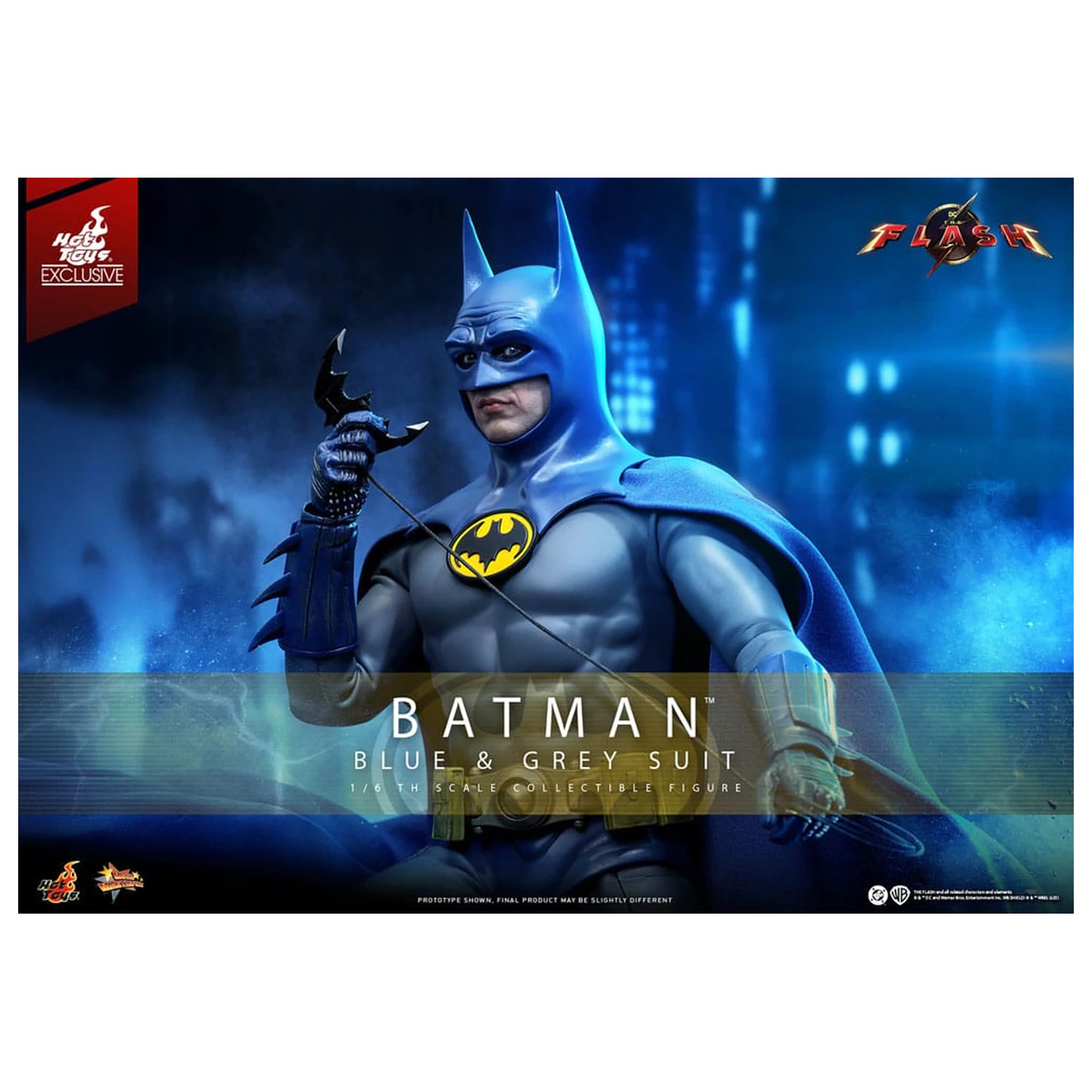 The Flash Movie Masterpiece Figurina de actiune 1/6 Batman (Blue & Grey Suit) Editie Limitata 30 cm poza produsului