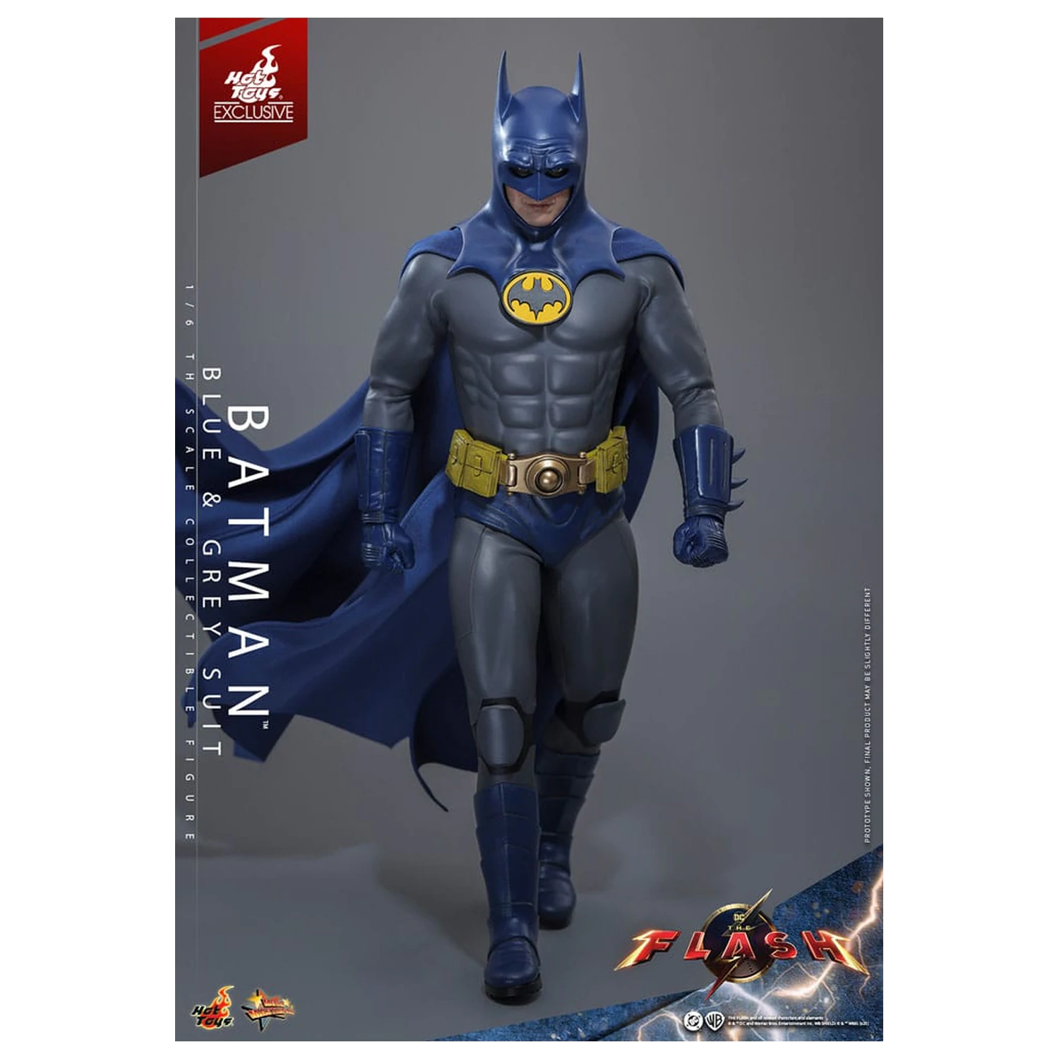 The Flash Movie Masterpiece Figurina de actiune 1/6 Batman (Blue & Grey Suit) Editie Limitata 30 cm poza produsului