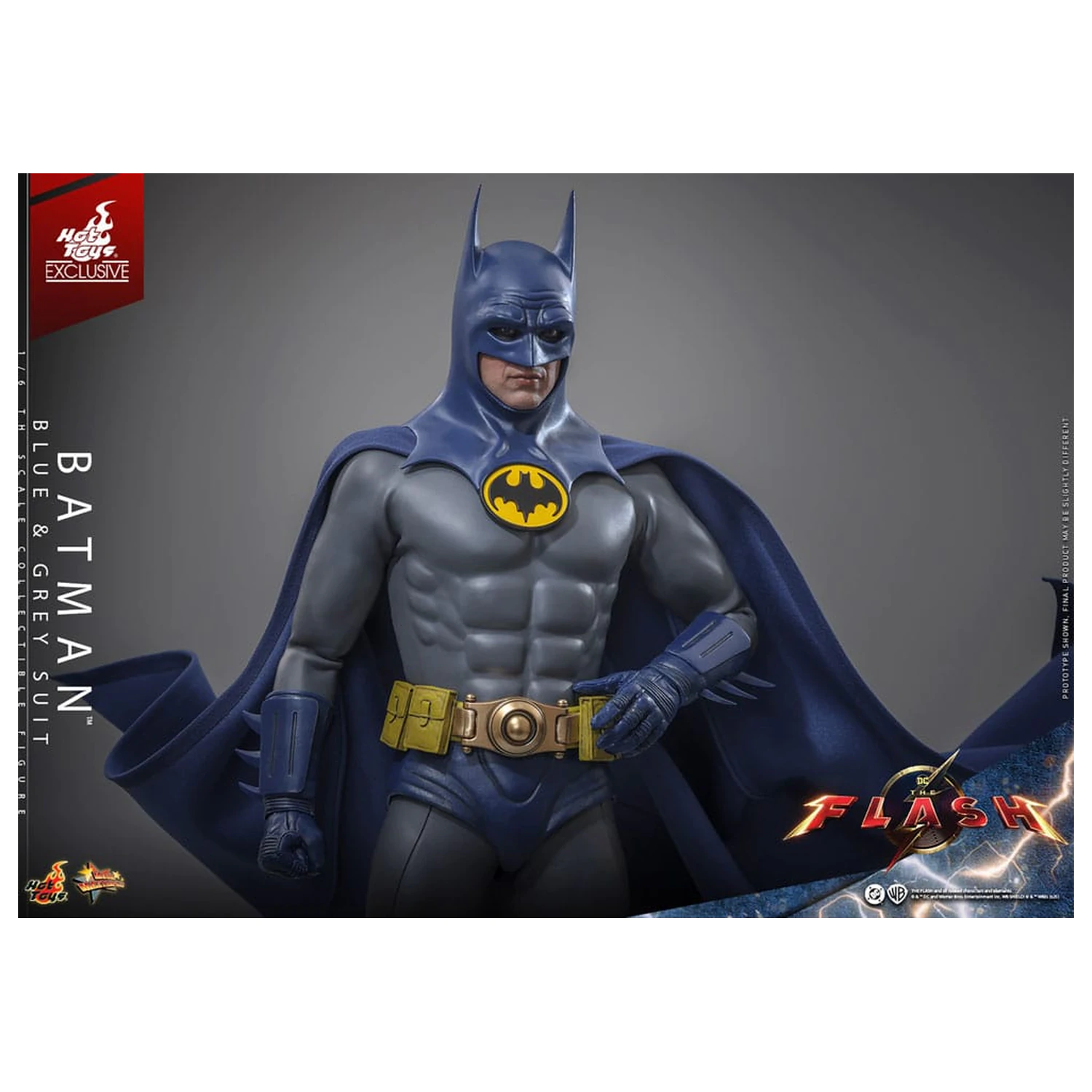 The Flash Movie Masterpiece Figurina de actiune 1/6 Batman (Blue & Grey Suit) Editie Limitata 30 cm poza produsului