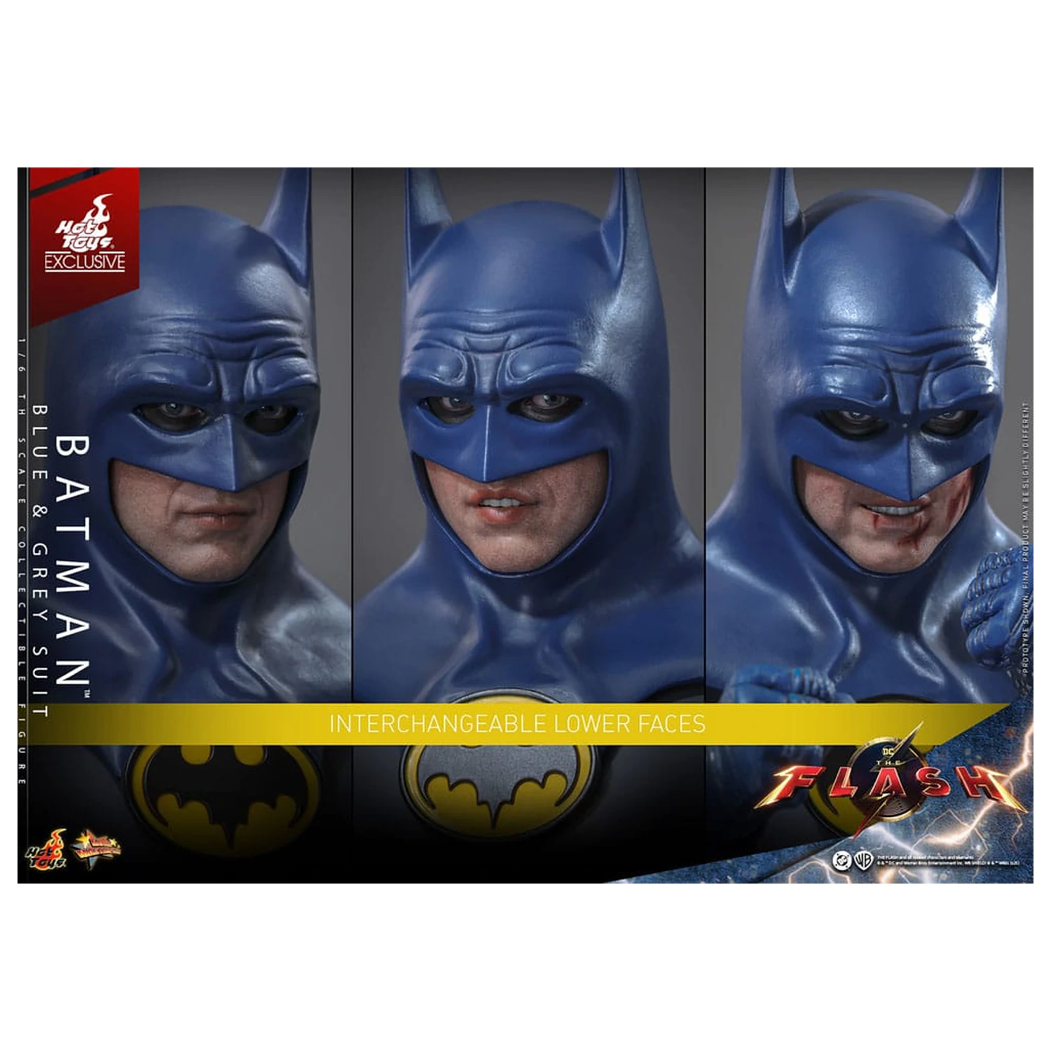 The Flash Movie Masterpiece Figurina de actiune 1/6 Batman (Blue & Grey Suit) Editie Limitata 30 cm poza produsului
