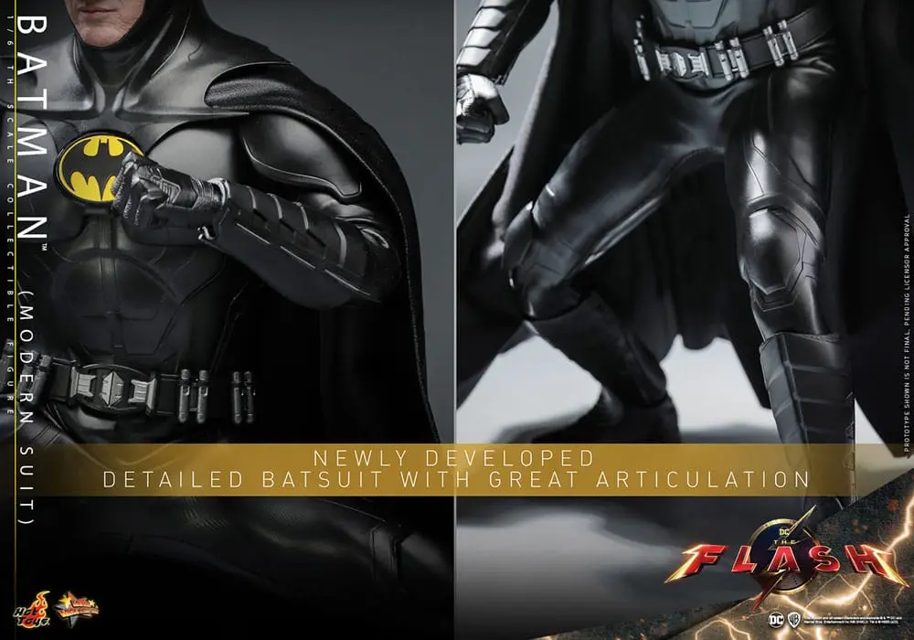Figurină de acțiune de colecție The Flash Movie Masterpiece 1/6 Batman (Modern Suit) 30 cm poza produsului
