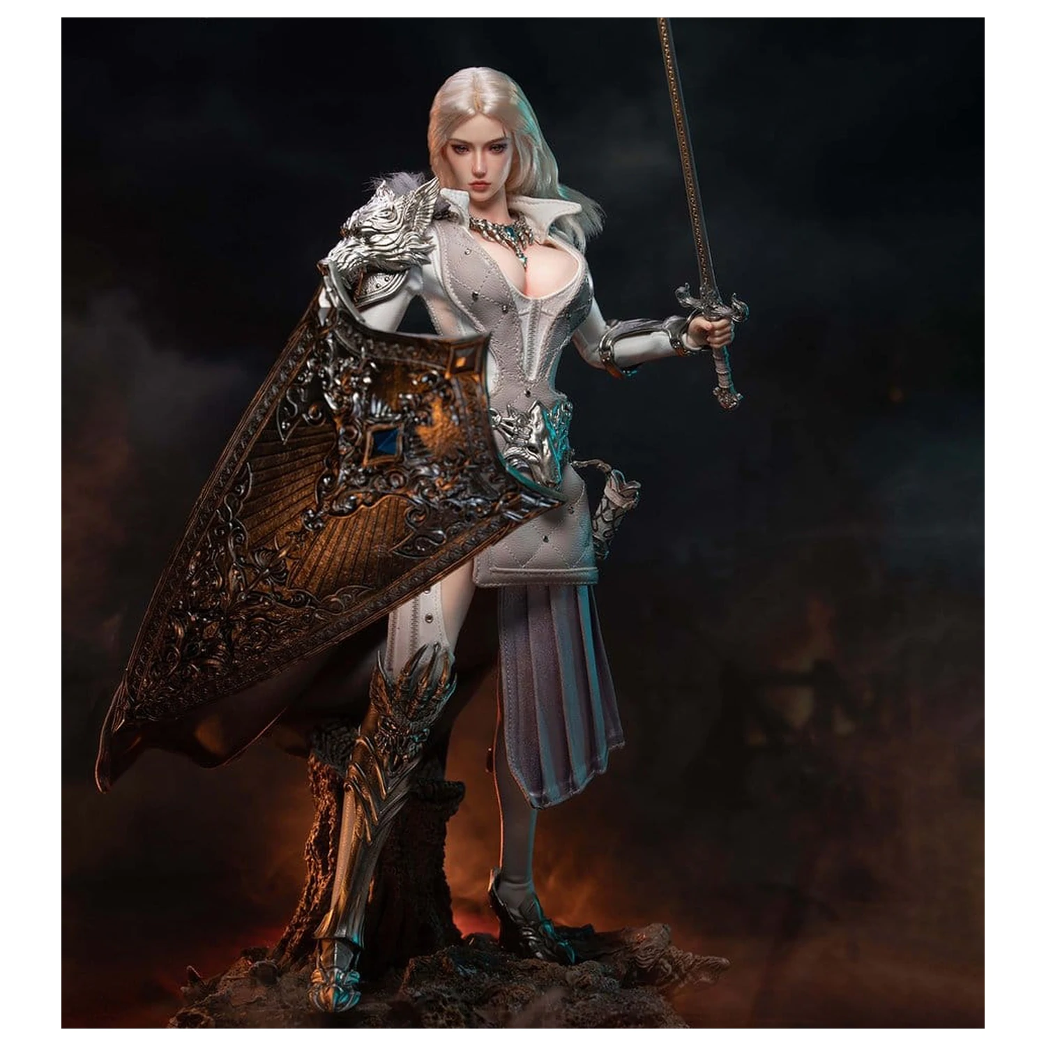 The Girl Under Wolf's Ward Action Figure 1/6 Alina (Silver) de 30 cm poza produsului