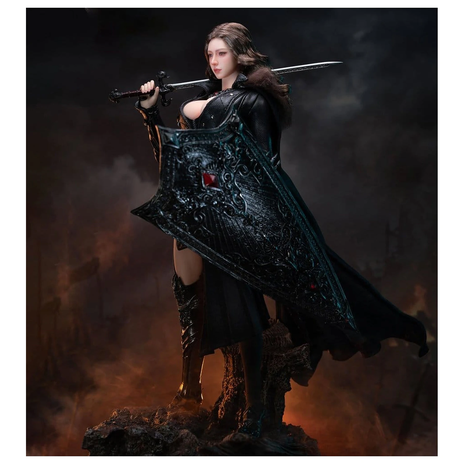 The Girl Under Wolf's Ward Action Figure 1/6 Eleanor (Black) 30 cm poza produsului
