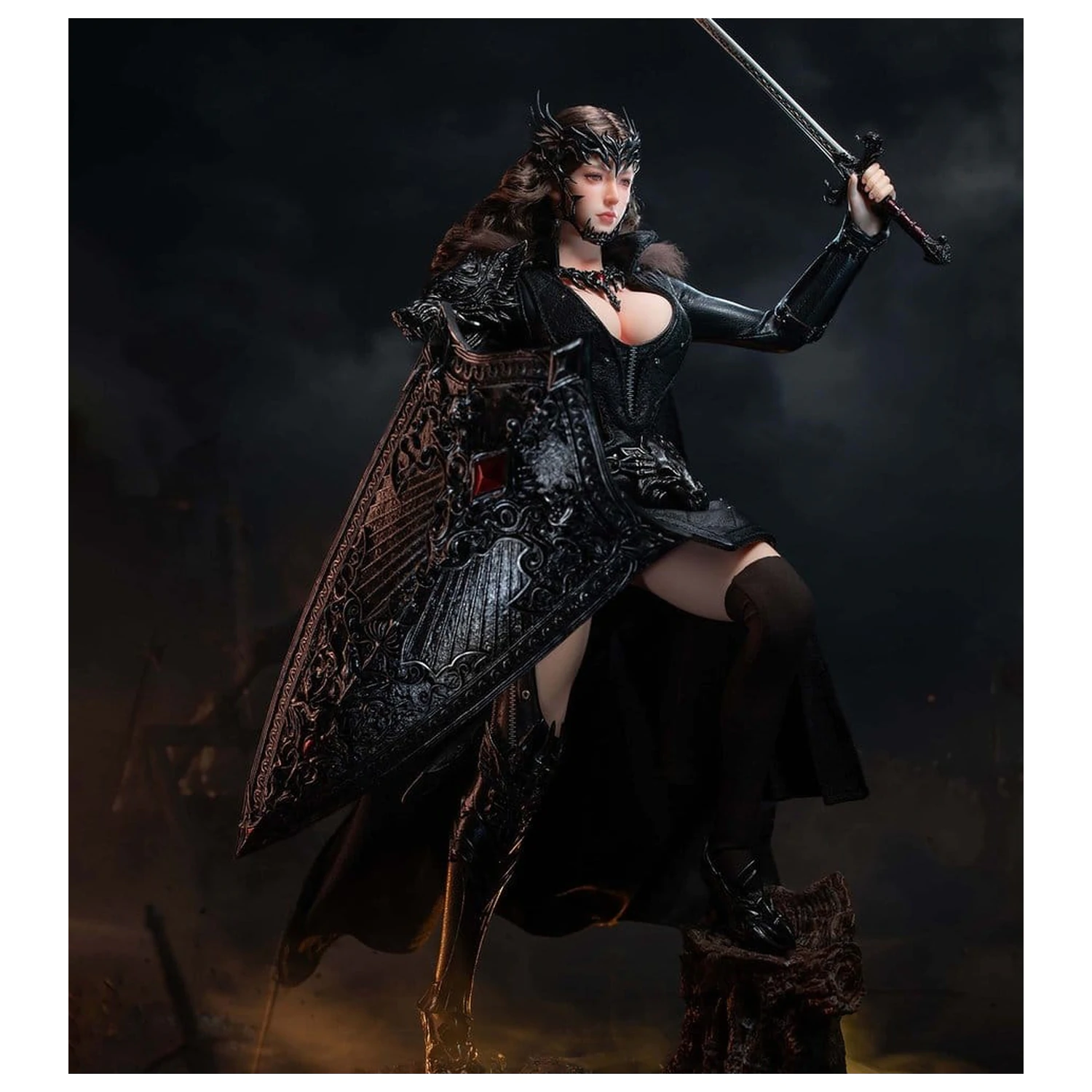 The Girl Under Wolf's Ward Action Figure 1/6 Eleanor (Black) 30 cm poza produsului