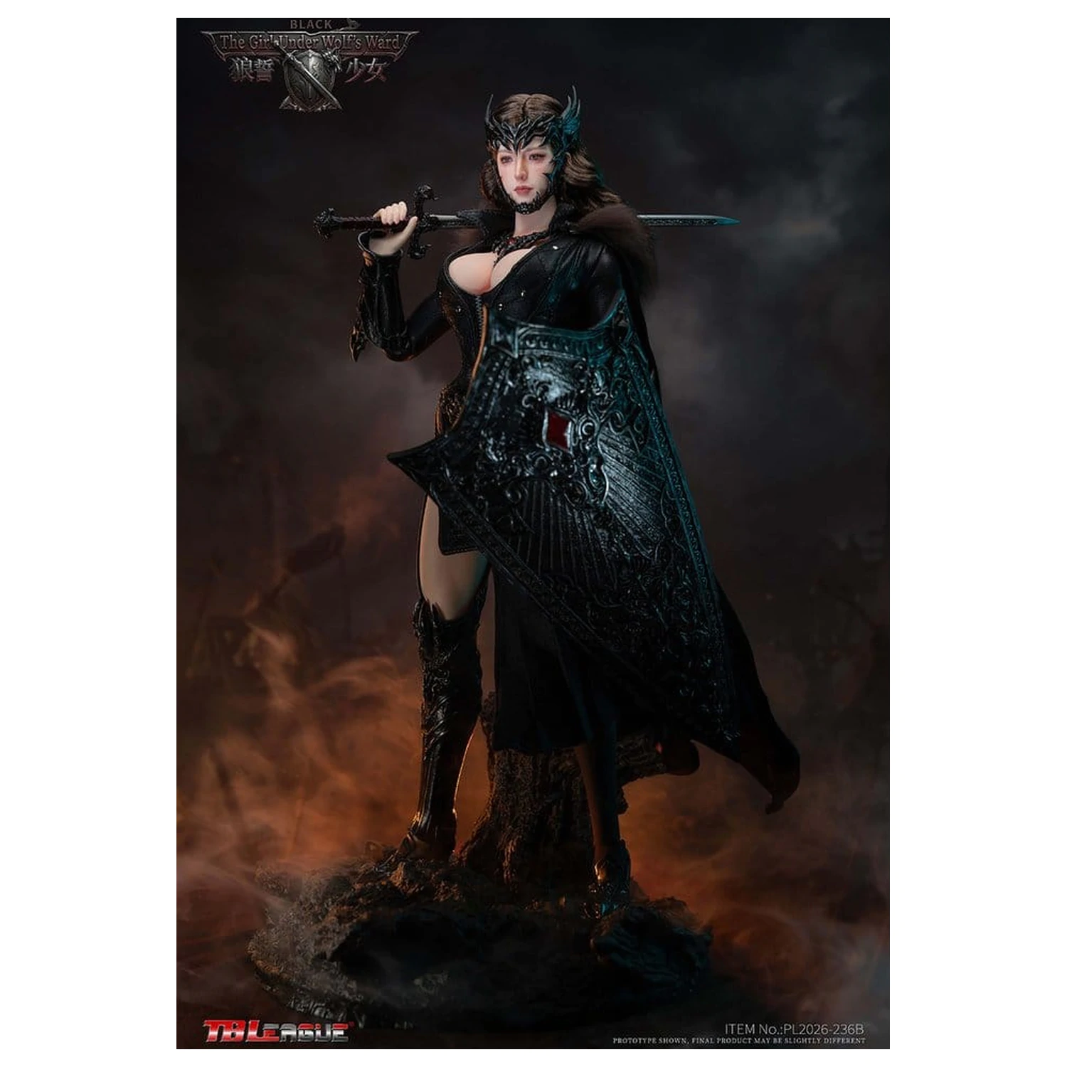 The Girl Under Wolf's Ward Action Figure 1/6 Eleanor (Black) 30 cm poza produsului