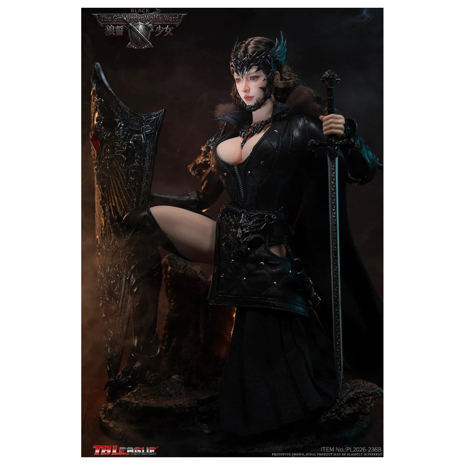 The Girl Under Wolf's Ward Action Figure 1/6 Eleanor (Black) 30 cm poza produsului