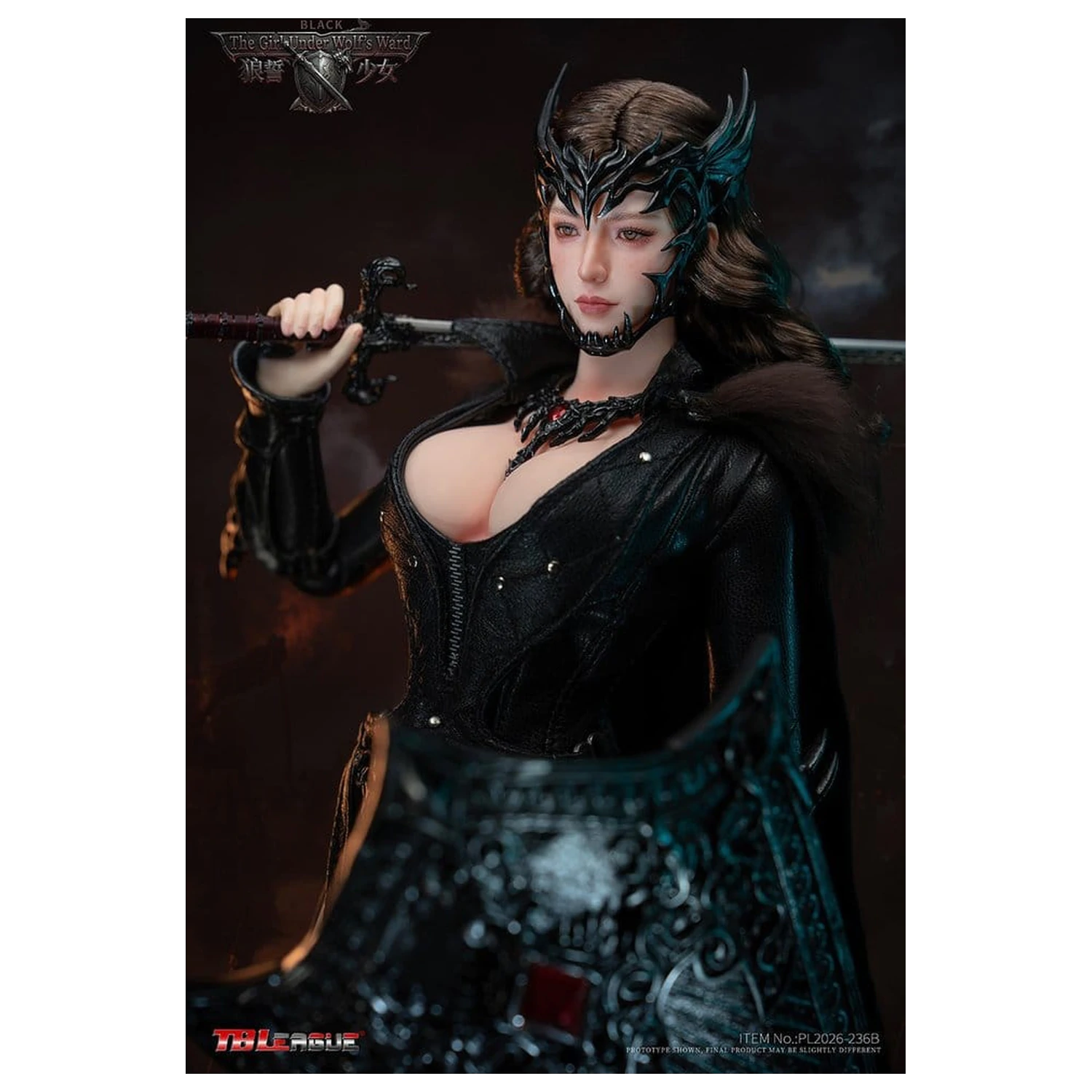 The Girl Under Wolf's Ward Action Figure 1/6 Eleanor (Black) 30 cm poza produsului