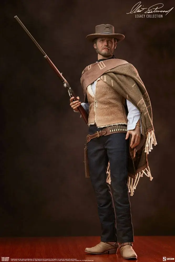 Figurină de acțiune Colecția Moștenirea Clint Eastwood The Good, The Bad and the Ugly 1/6 The Man With No Name 30 cm poza produsului