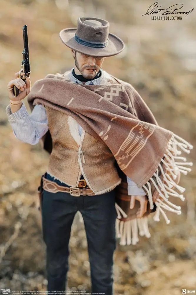 Figurină de acțiune Colecția Moștenirea Clint Eastwood The Good, The Bad and the Ugly 1/6 The Man With No Name 30 cm poza produsului