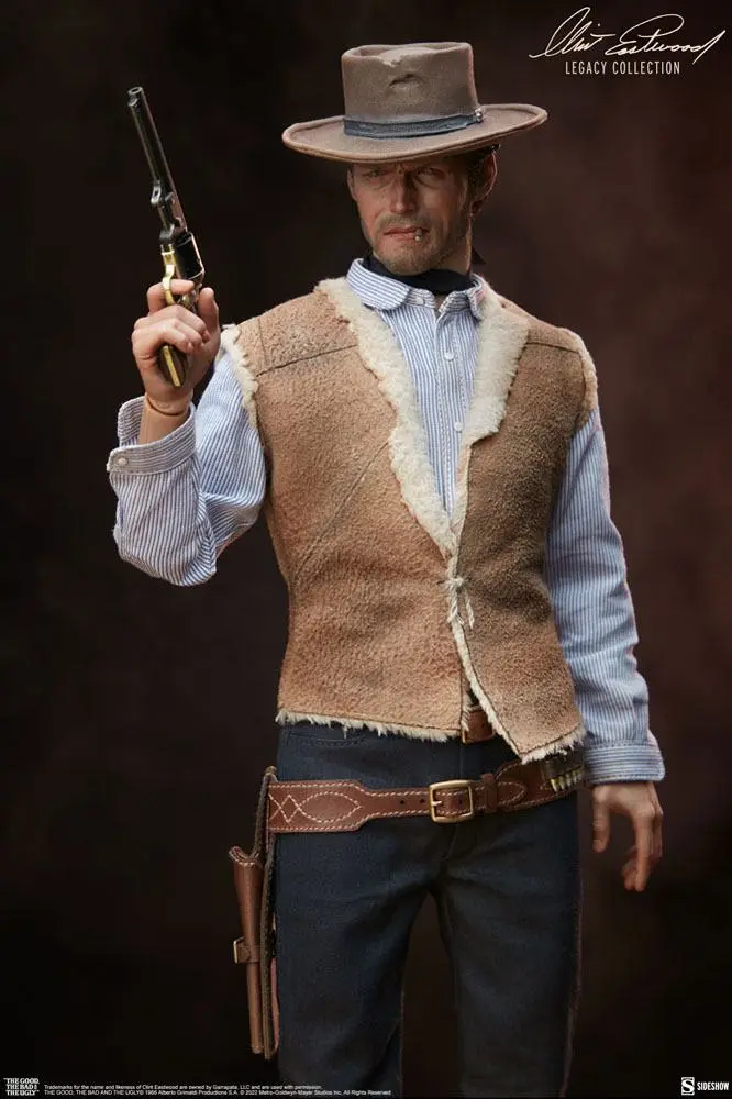 Figurină de acțiune Colecția Moștenirea Clint Eastwood The Good, The Bad and the Ugly 1/6 The Man With No Name 30 cm poza produsului