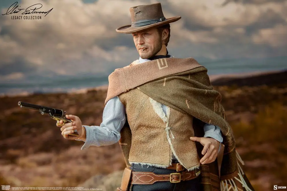 Figurină de acțiune Colecția Moștenirea Clint Eastwood The Good, The Bad and the Ugly 1/6 The Man With No Name 30 cm poza produsului