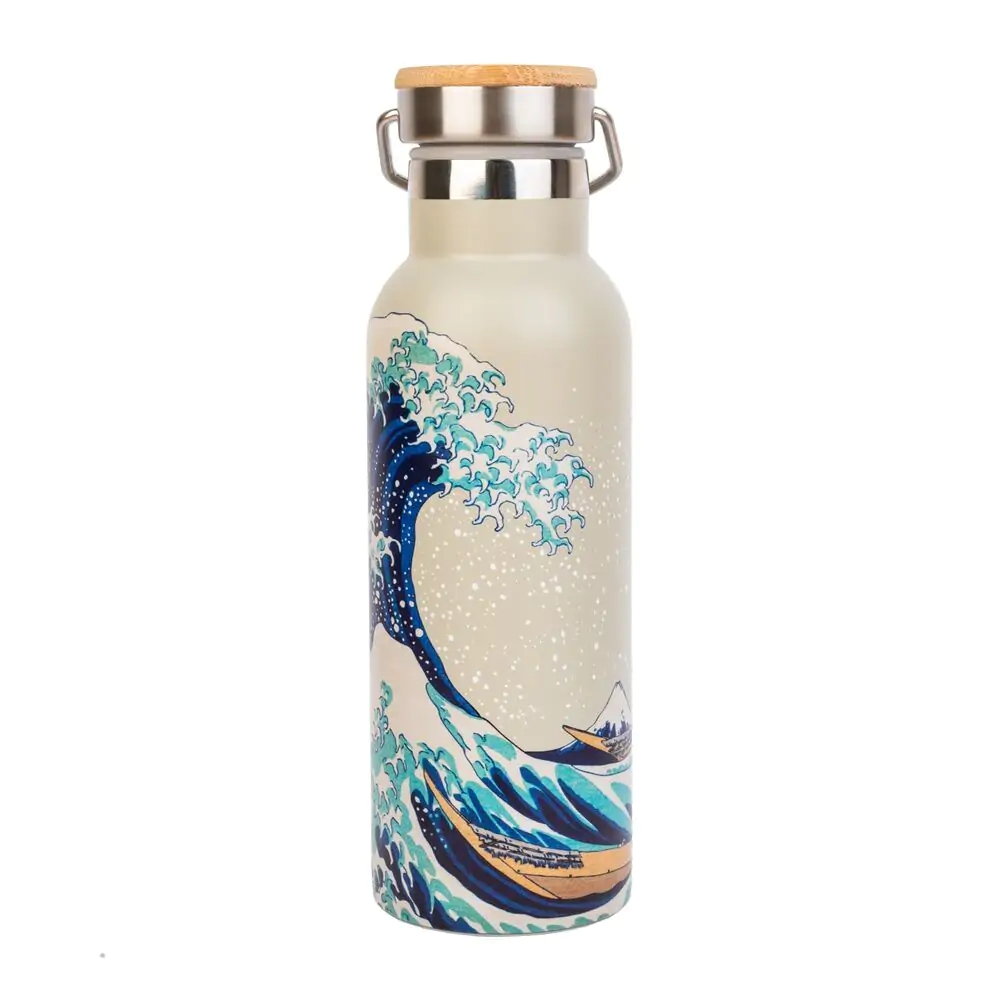 The Great Wave of Kanagawa Hokusai sticlă din oțel inoxidabil 500ml poza produsului