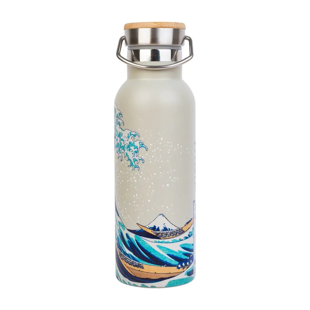 The Great Wave of Kanagawa Hokusai sticlă din oțel inoxidabil 500ml poza produsului