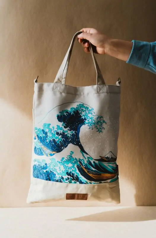 Geantă de cumpărături The Great Wave off Kanagawa poza produsului