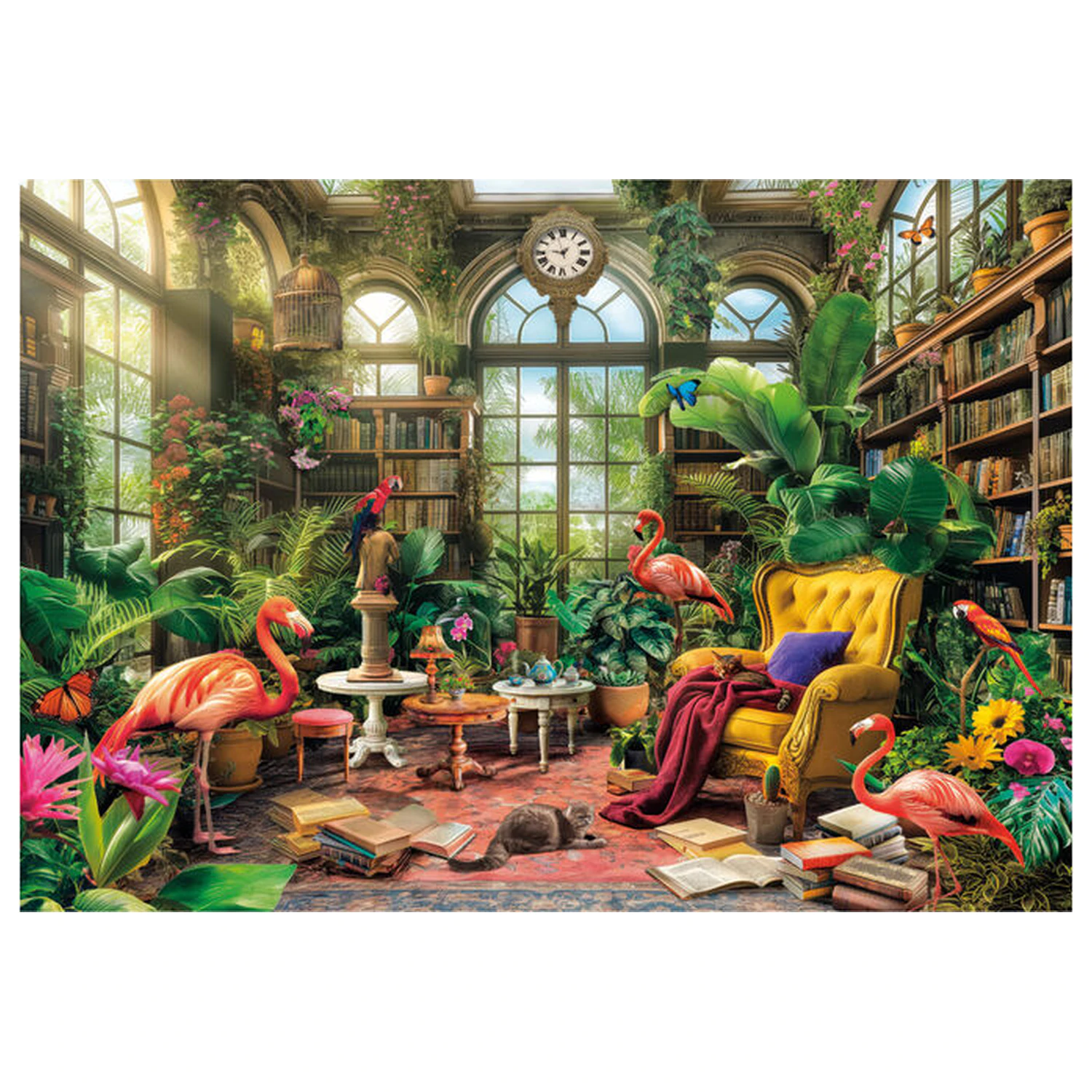 The Greenhouse Library puzzle 1000 piese poza produsului