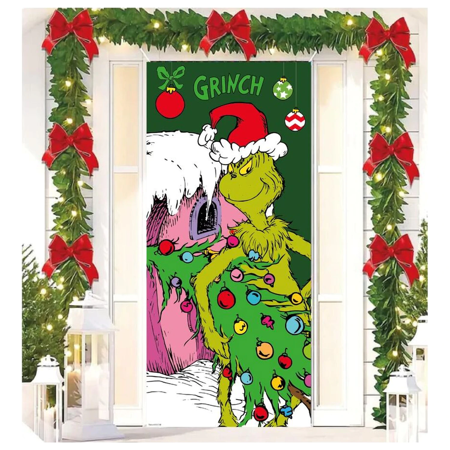 The Grinch decoratiune de usa poza produsului