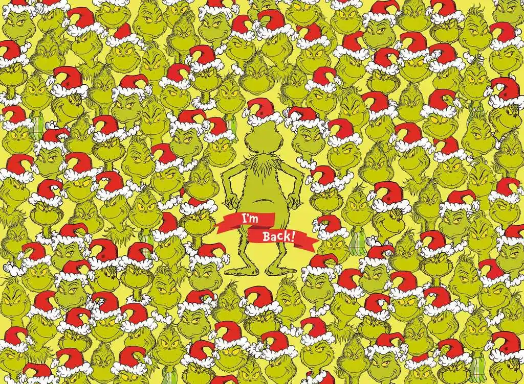 The Grinch Jigsaw Puzzle Challenge Merry Grinchmas (500 piese) poza produsului
