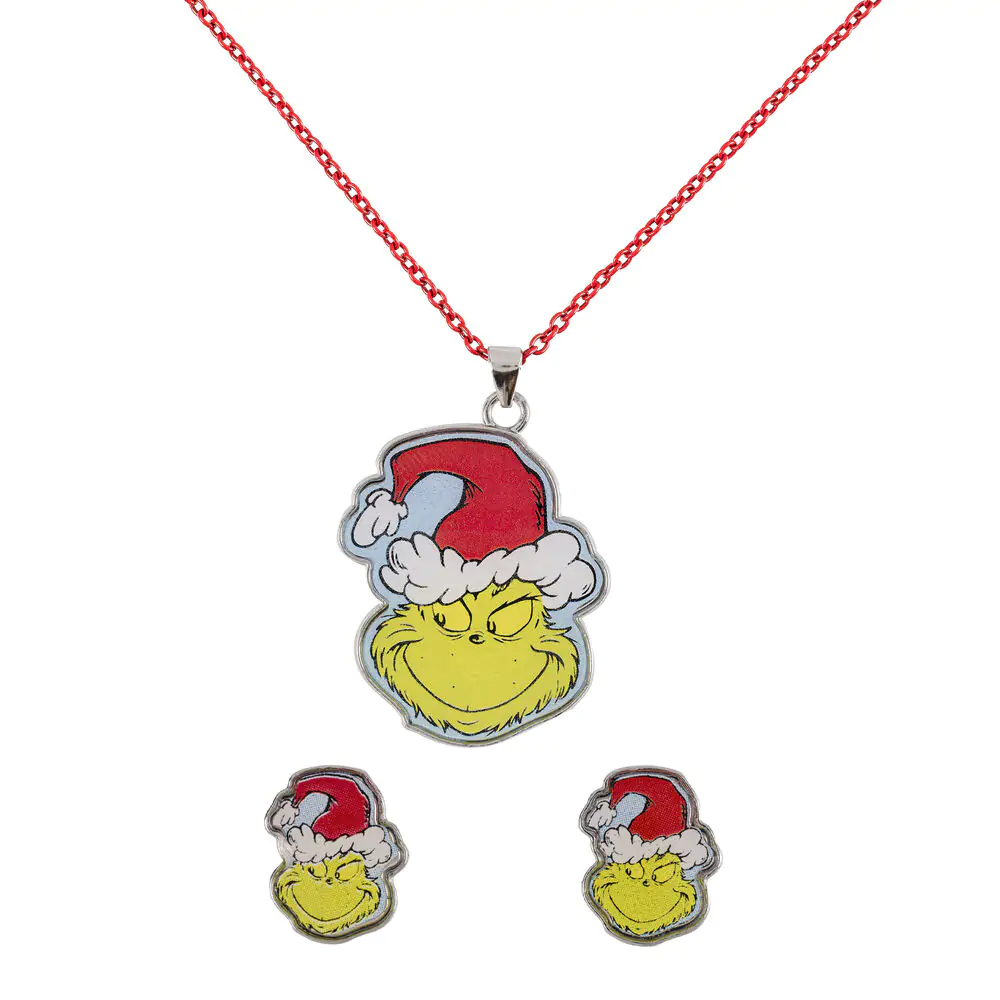 Set de Crăciun Grinch colier și cercei poza produsului