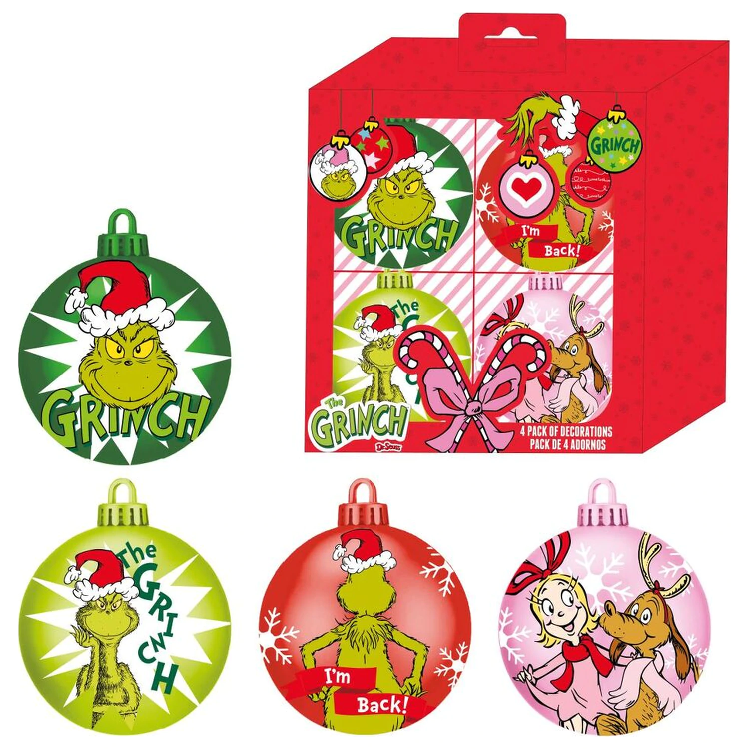 The Grinch set de globuri de Craciun poza produsului