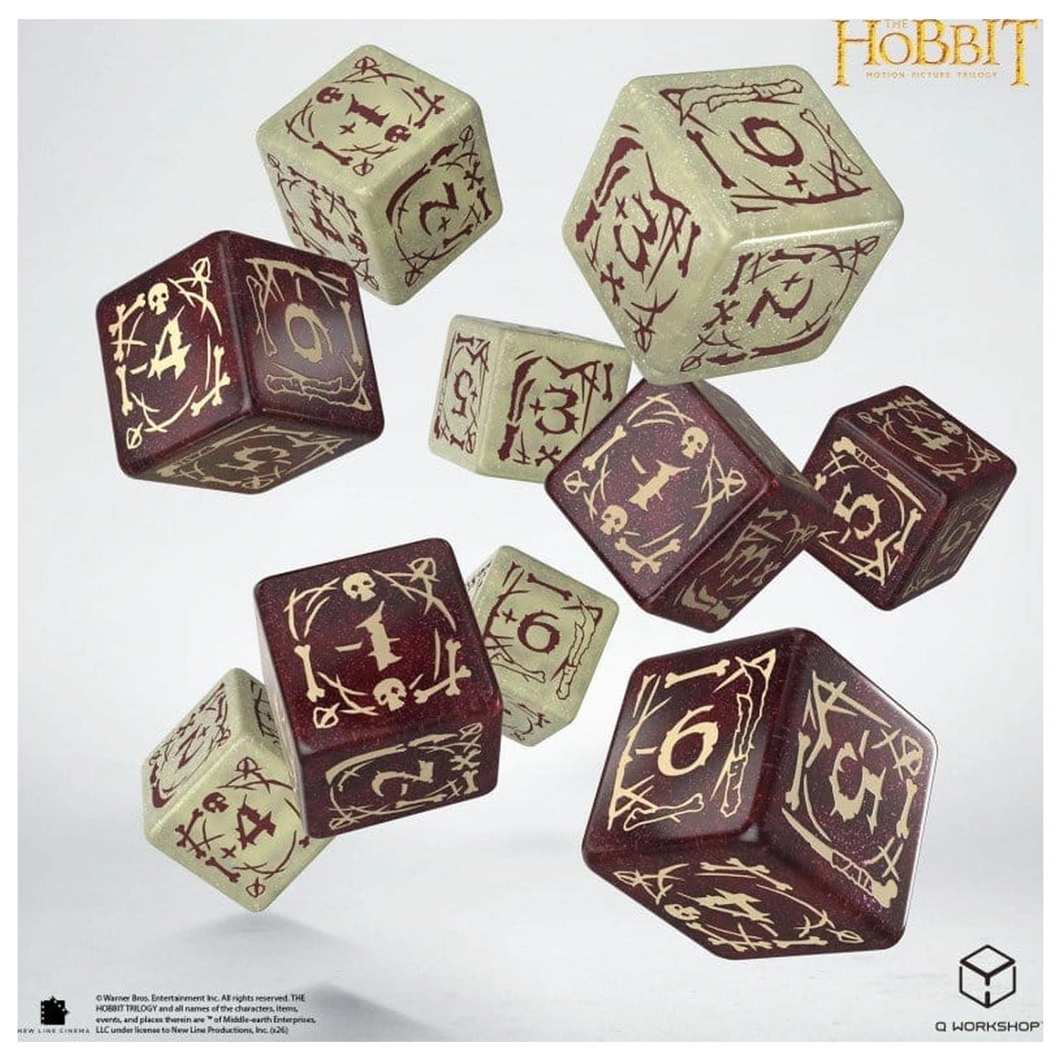 The Hobbit: 10 D6 Set de zaruri Goblins poza produsului