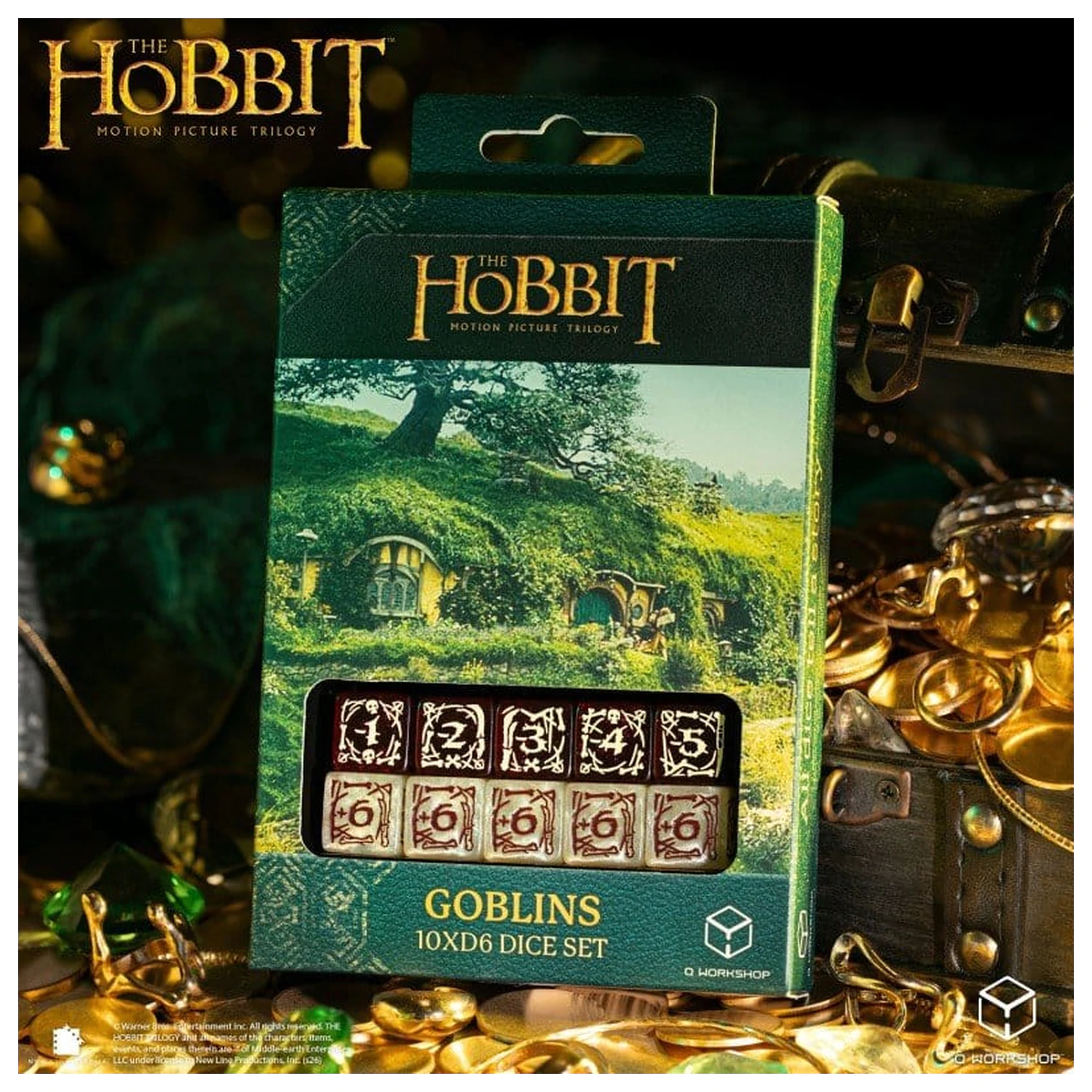 The Hobbit: 10 D6 Set de zaruri Goblins poza produsului