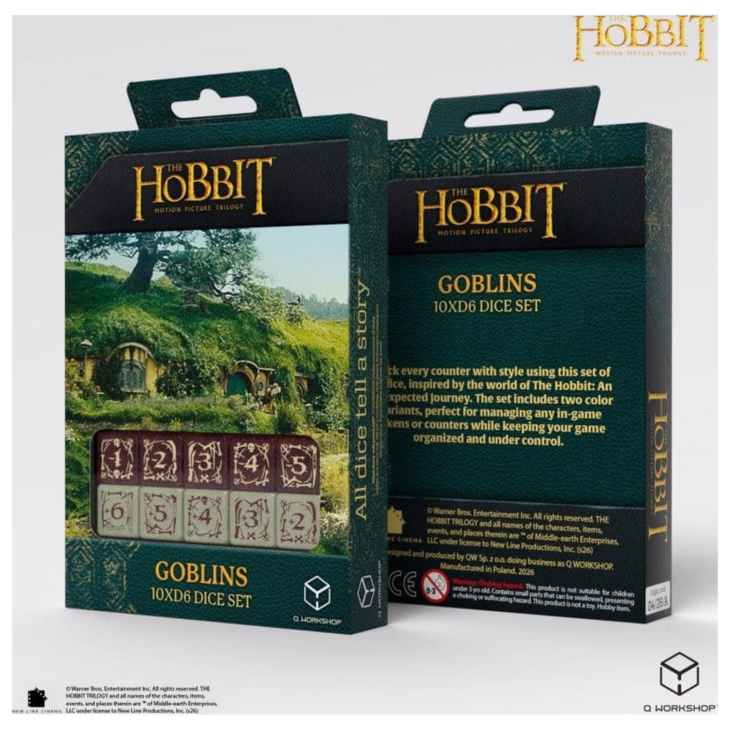 The Hobbit: 10 D6 Set de zaruri Goblins poza produsului