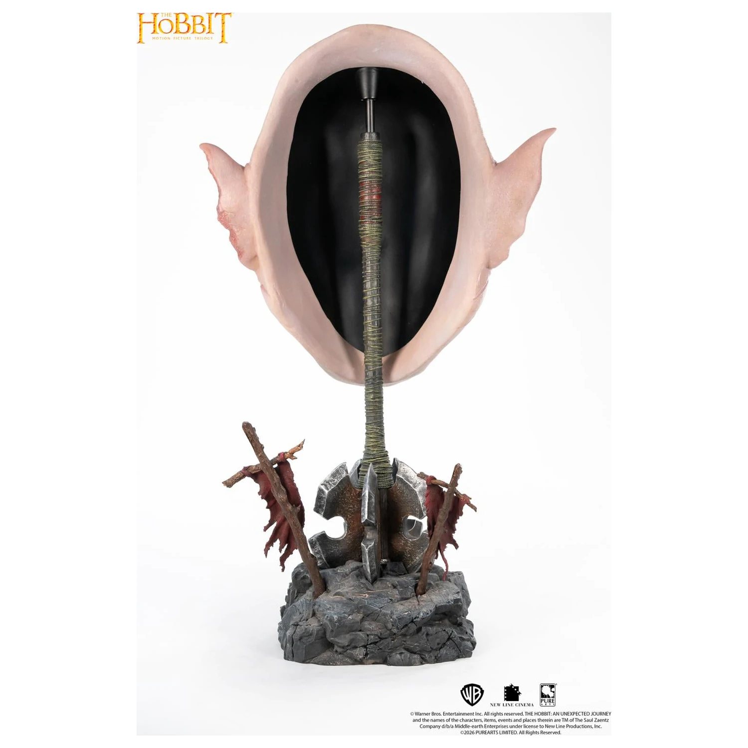 Replica masca de arta The Hobbit Azog 1/1 54 cm poza produsului