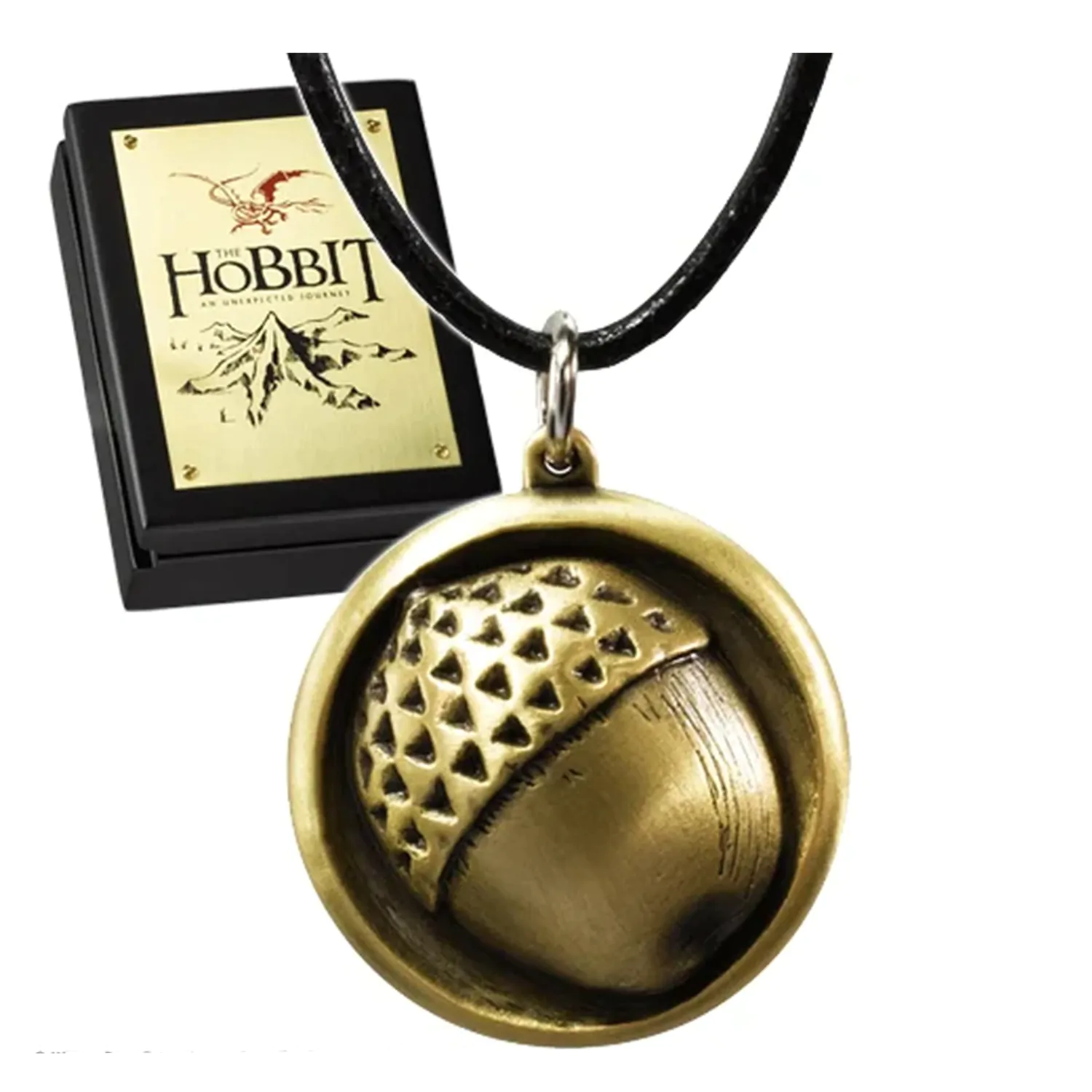 The Hobbit Pendant din piele cu lant si nasture Bilbo poza produsului