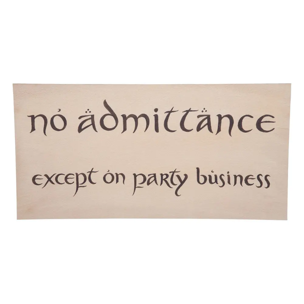 Replica The Hobbit "No Admittance" semn poza produsului